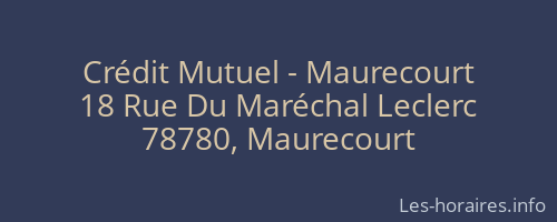 Crédit Mutuel - Maurecourt