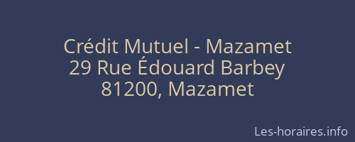 Crédit Mutuel - Mazamet