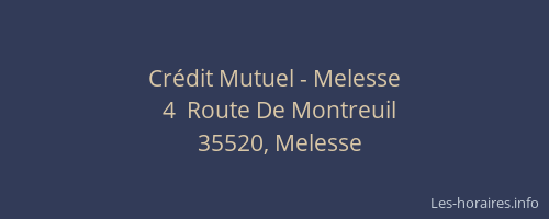 Crédit Mutuel - Melesse