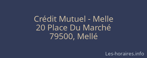 Crédit Mutuel - Melle