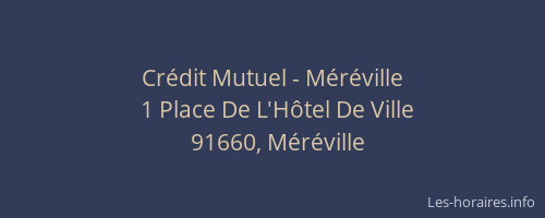 Crédit Mutuel - Méréville
