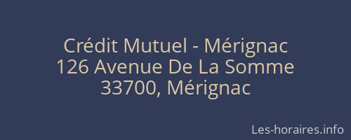 Crédit Mutuel - Mérignac