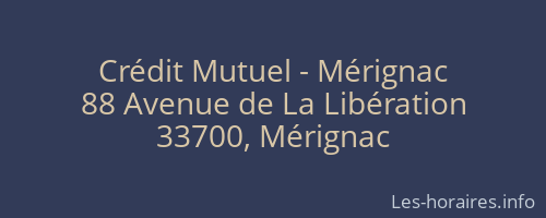 Crédit Mutuel - Mérignac