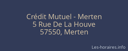 Crédit Mutuel - Merten
