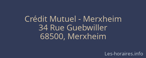 Crédit Mutuel - Merxheim