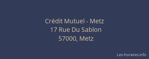 Crédit Mutuel - Metz