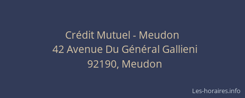 Crédit Mutuel - Meudon