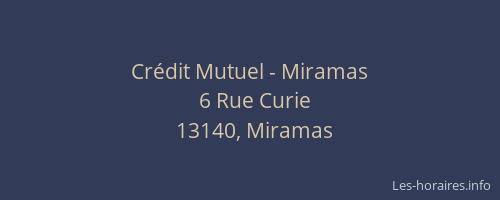 Crédit Mutuel - Miramas