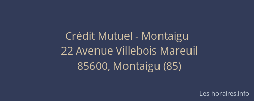 Crédit Mutuel - Montaigu