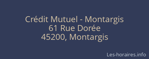 Crédit Mutuel - Montargis