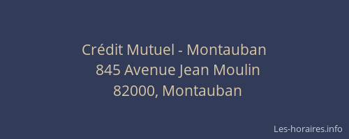 Crédit Mutuel - Montauban