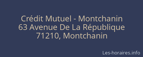 Crédit Mutuel - Montchanin