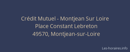 Crédit Mutuel - Montjean Sur Loire