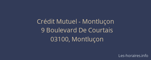 Crédit Mutuel - Montluçon