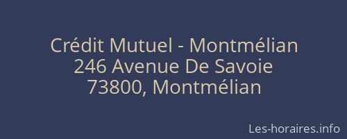 Crédit Mutuel - Montmélian