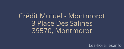 Crédit Mutuel - Montmorot