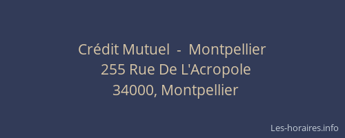 Crédit Mutuel  -  Montpellier