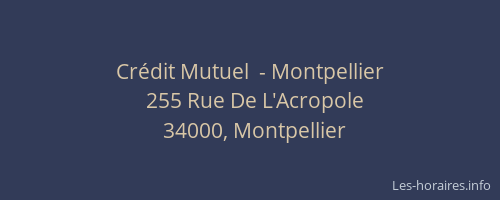 Crédit Mutuel  - Montpellier