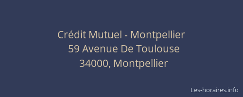 Crédit Mutuel - Montpellier