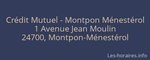 Crédit Mutuel - Montpon Ménestérol