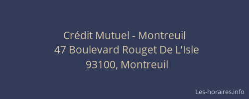 Crédit Mutuel - Montreuil