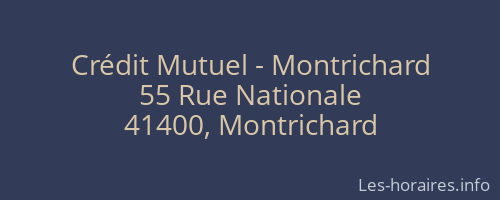 Crédit Mutuel - Montrichard