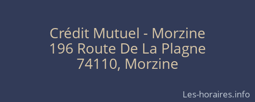 Crédit Mutuel - Morzine
