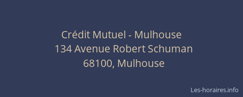 Crédit Mutuel - Mulhouse