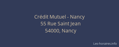 Crédit Mutuel - Nancy