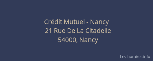 Crédit Mutuel - Nancy