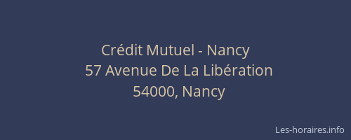 Crédit Mutuel - Nancy