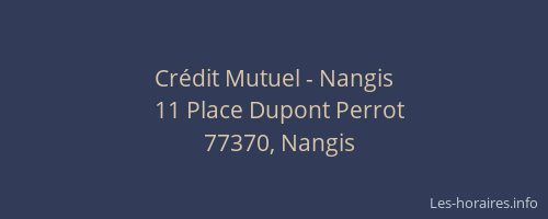 Crédit Mutuel - Nangis