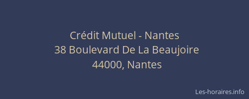 Crédit Mutuel - Nantes