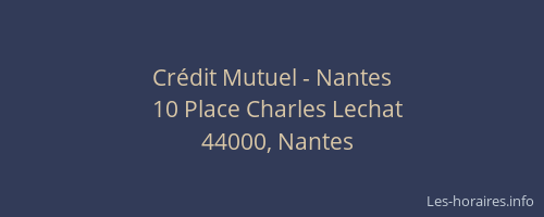 Crédit Mutuel - Nantes