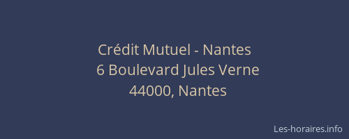 Crédit Mutuel - Nantes