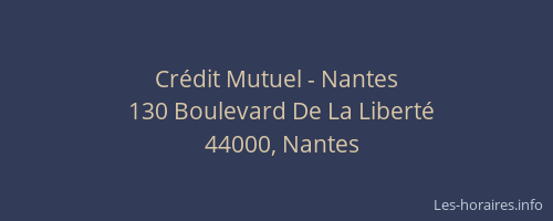 Crédit Mutuel - Nantes