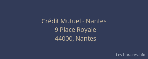 Crédit Mutuel - Nantes
