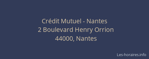 Crédit Mutuel - Nantes