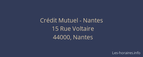 Crédit Mutuel - Nantes
