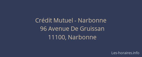 Crédit Mutuel - Narbonne