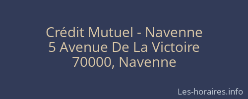 Crédit Mutuel - Navenne
