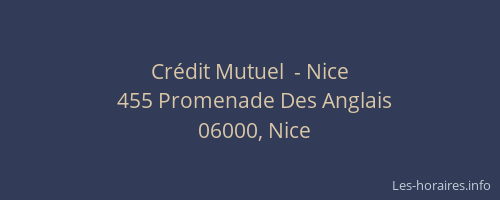 Crédit Mutuel  - Nice