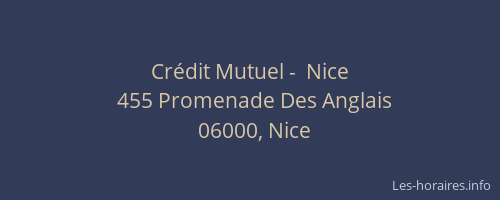 Crédit Mutuel -  Nice