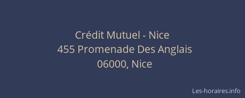 Crédit Mutuel - Nice
