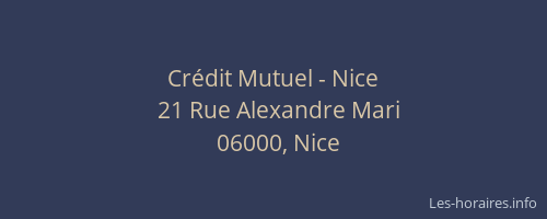 Crédit Mutuel - Nice