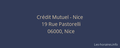 Crédit Mutuel - Nice