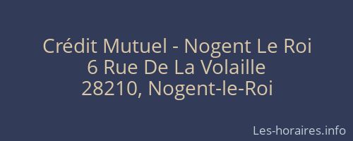 Crédit Mutuel - Nogent Le Roi
