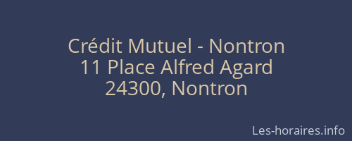 Crédit Mutuel - Nontron