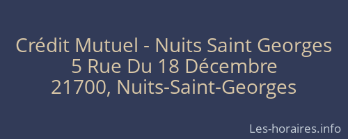 Crédit Mutuel - Nuits Saint Georges