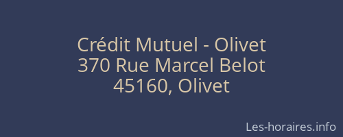 Crédit Mutuel - Olivet